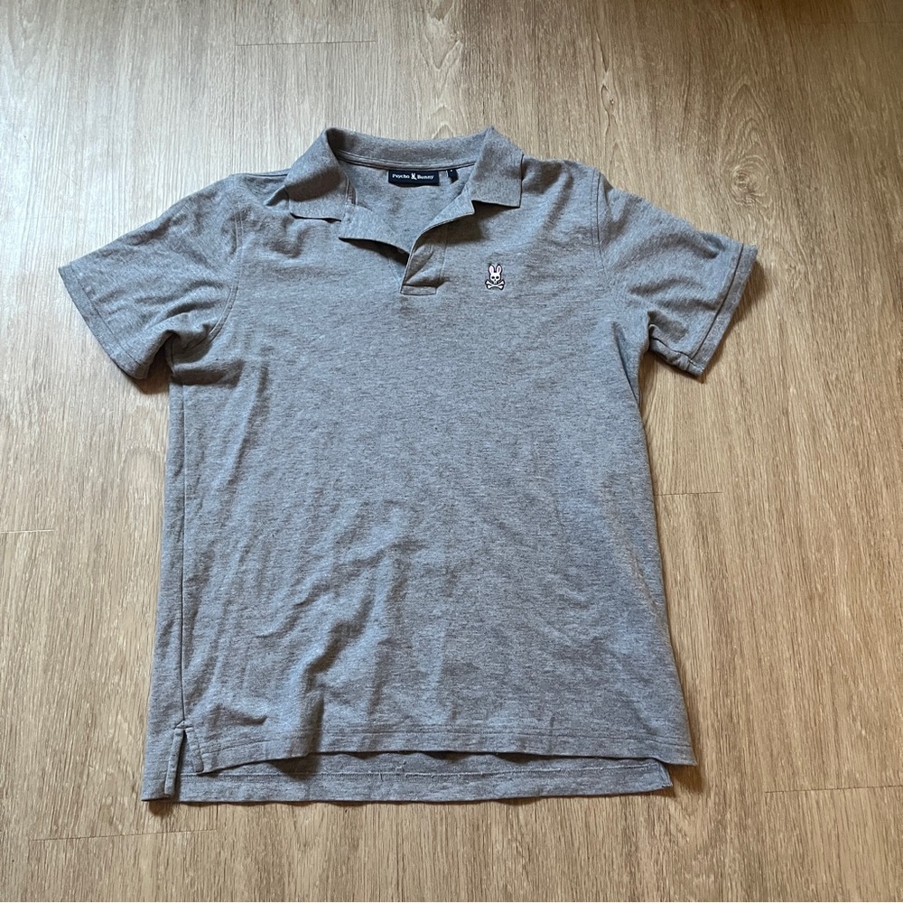 Psycho Bunny Men's Grey Polo Shirt